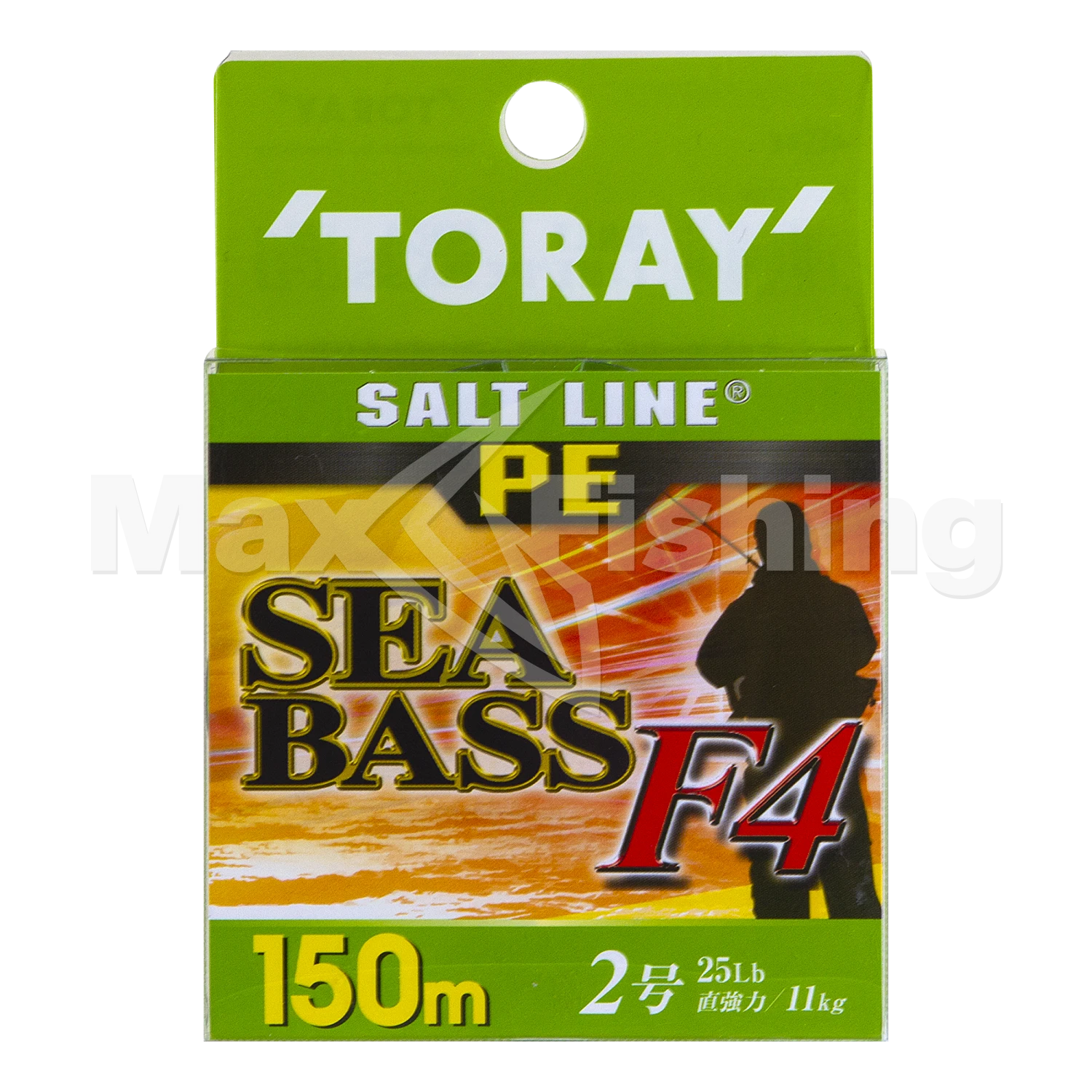 Шнур плетеный Toray Salt Line PE Sea Bass F4 #2 150м (green)