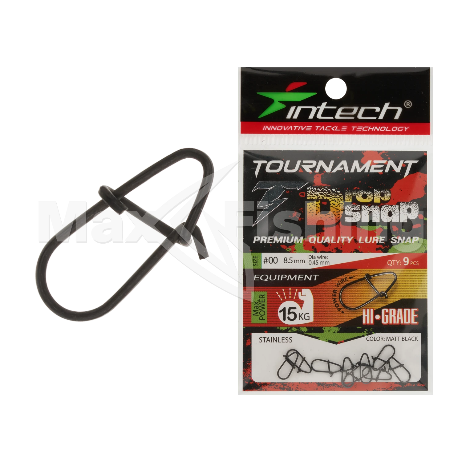 Застежка Intech Tournament Drop Snap #00 Matt black