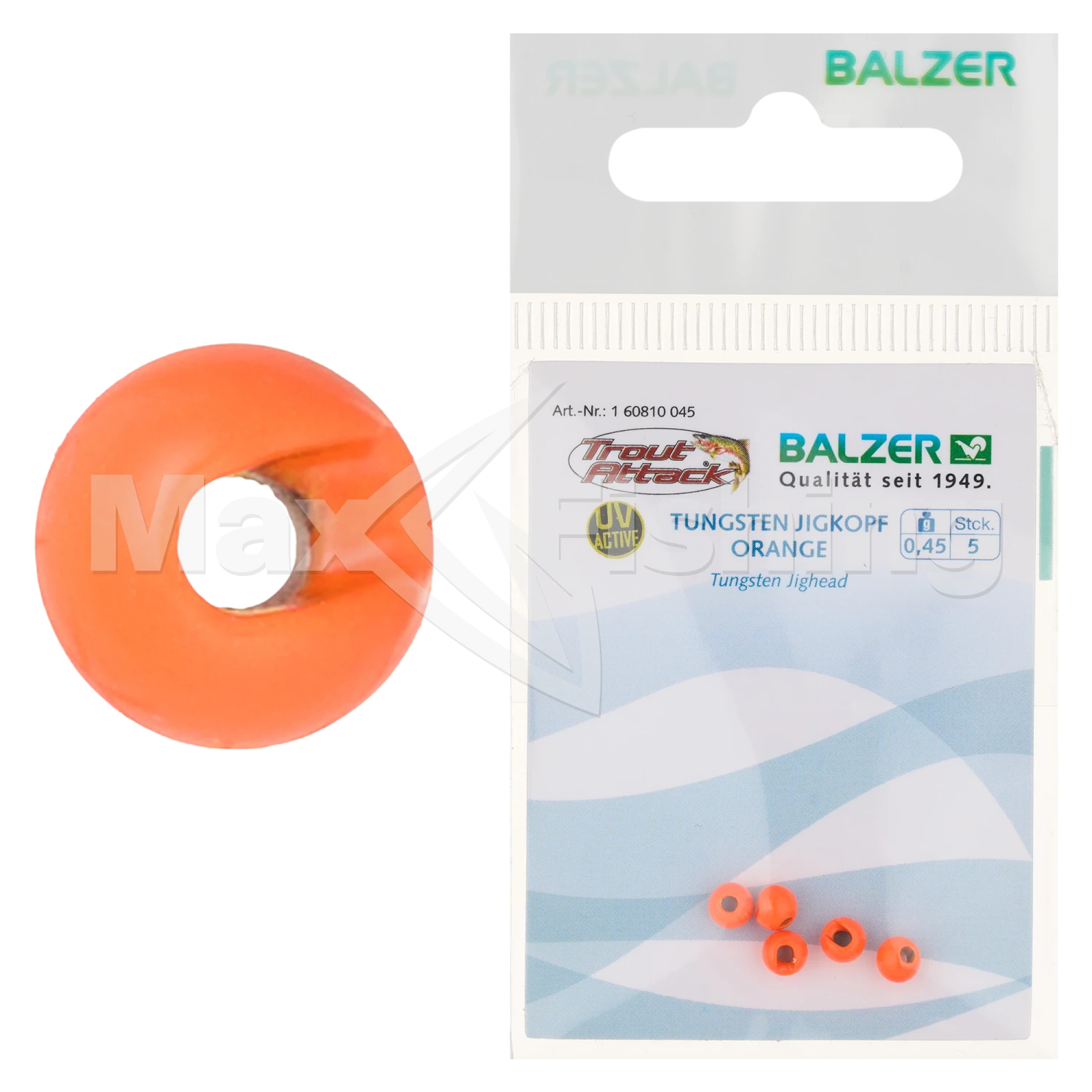 Вольфрамовые бусинки Balzer Trout Collector 0,45гр Orange