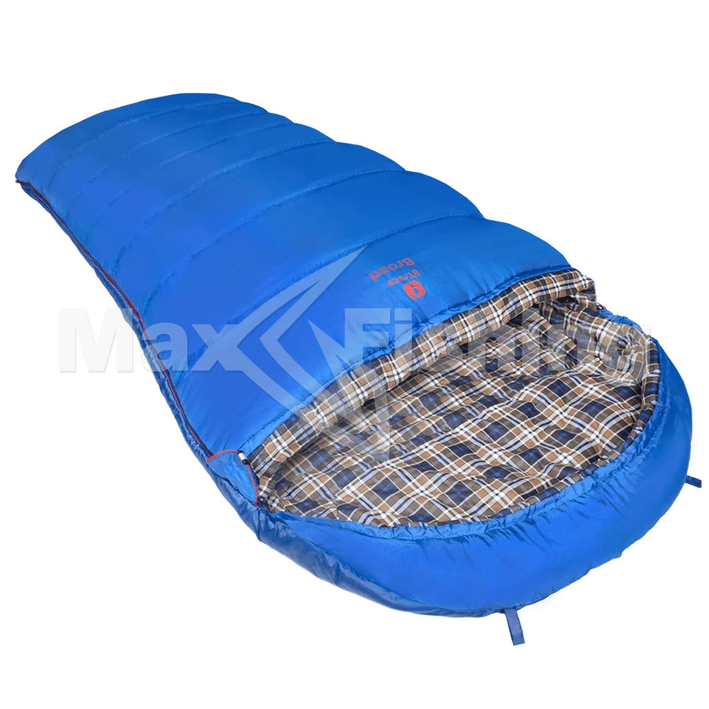 Спальный мешок BTrace Broad правый серый/синий