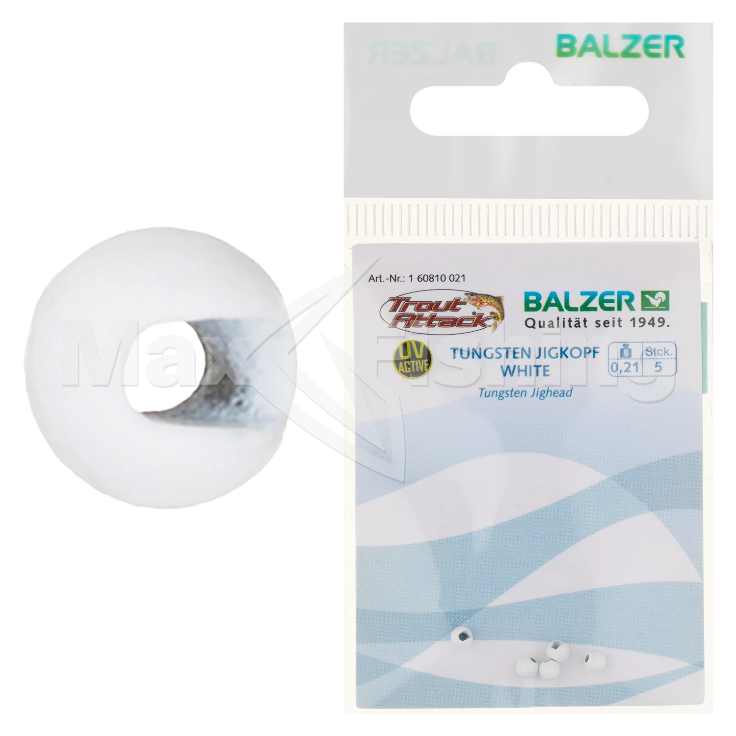 Вольфрамовые бусинки Balzer Trout Collector 0,21гр White