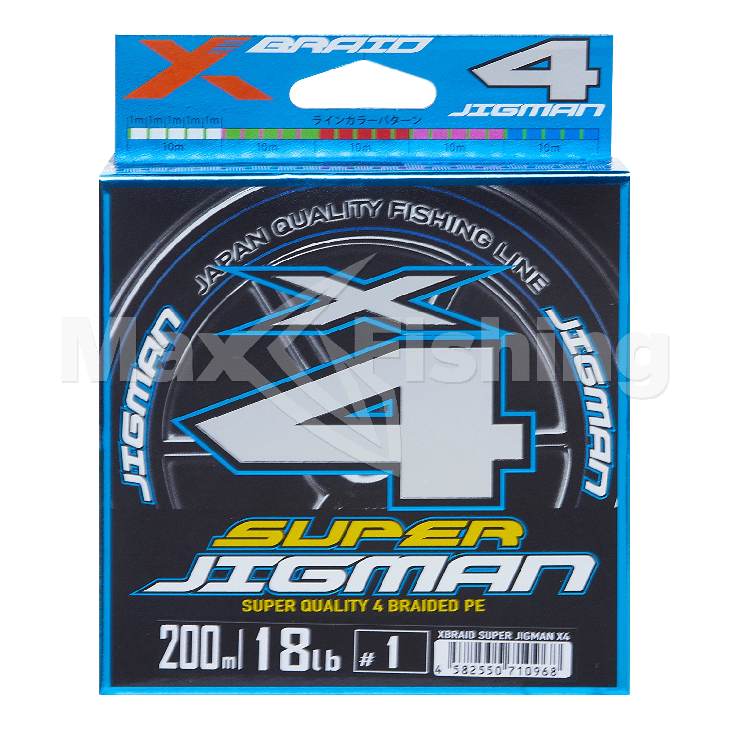 Шнур плетеный YGK X-Braid Super Jigman X4 #1 0,165мм 200м (5color)