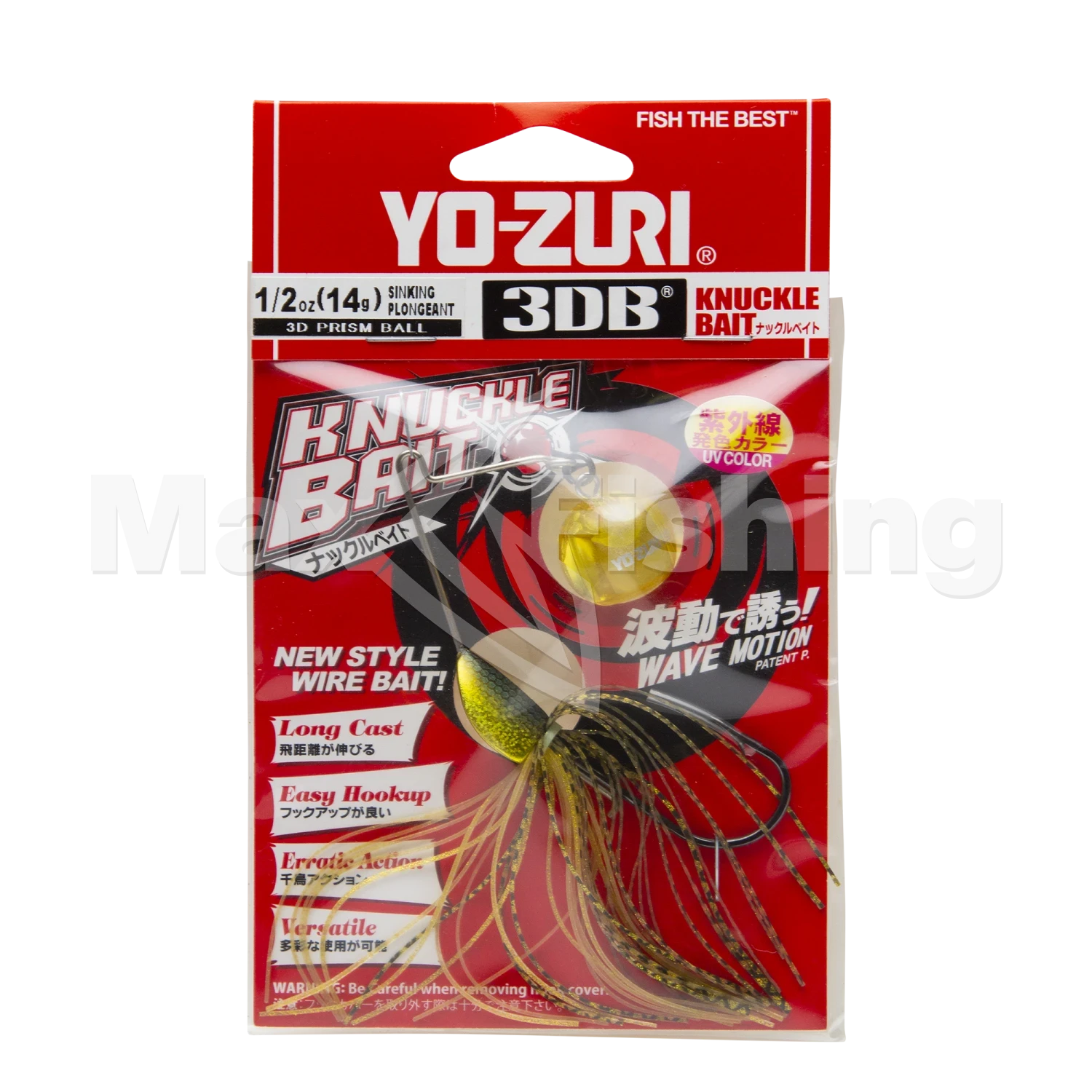 Спиннербейт Yo-Zuri 3DB Knuckle Bait (S) 5/8oz 18гр R1328 #GSN