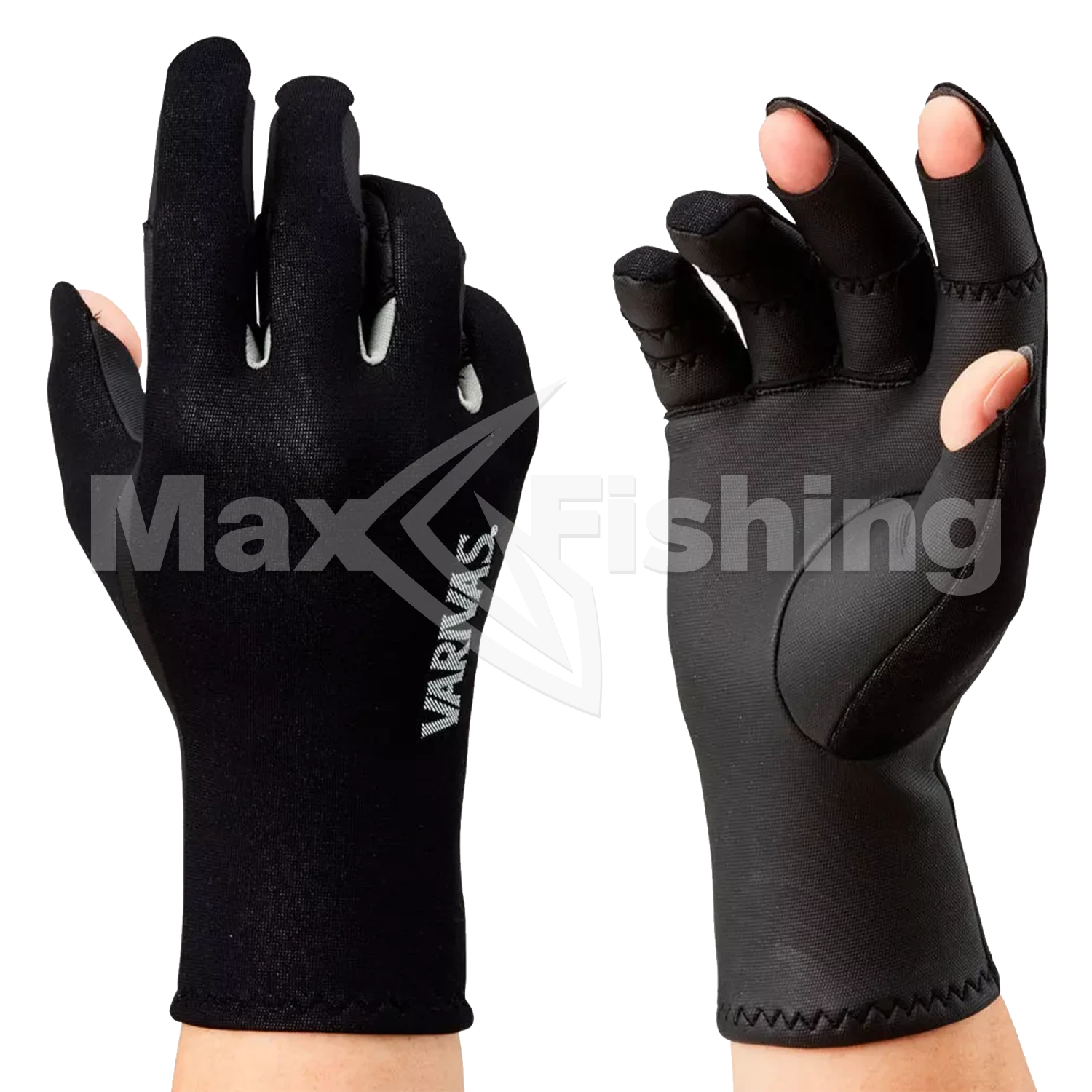 Перчатки Varivas Chloroprene Glove 3 VAG-19 L Black Gray