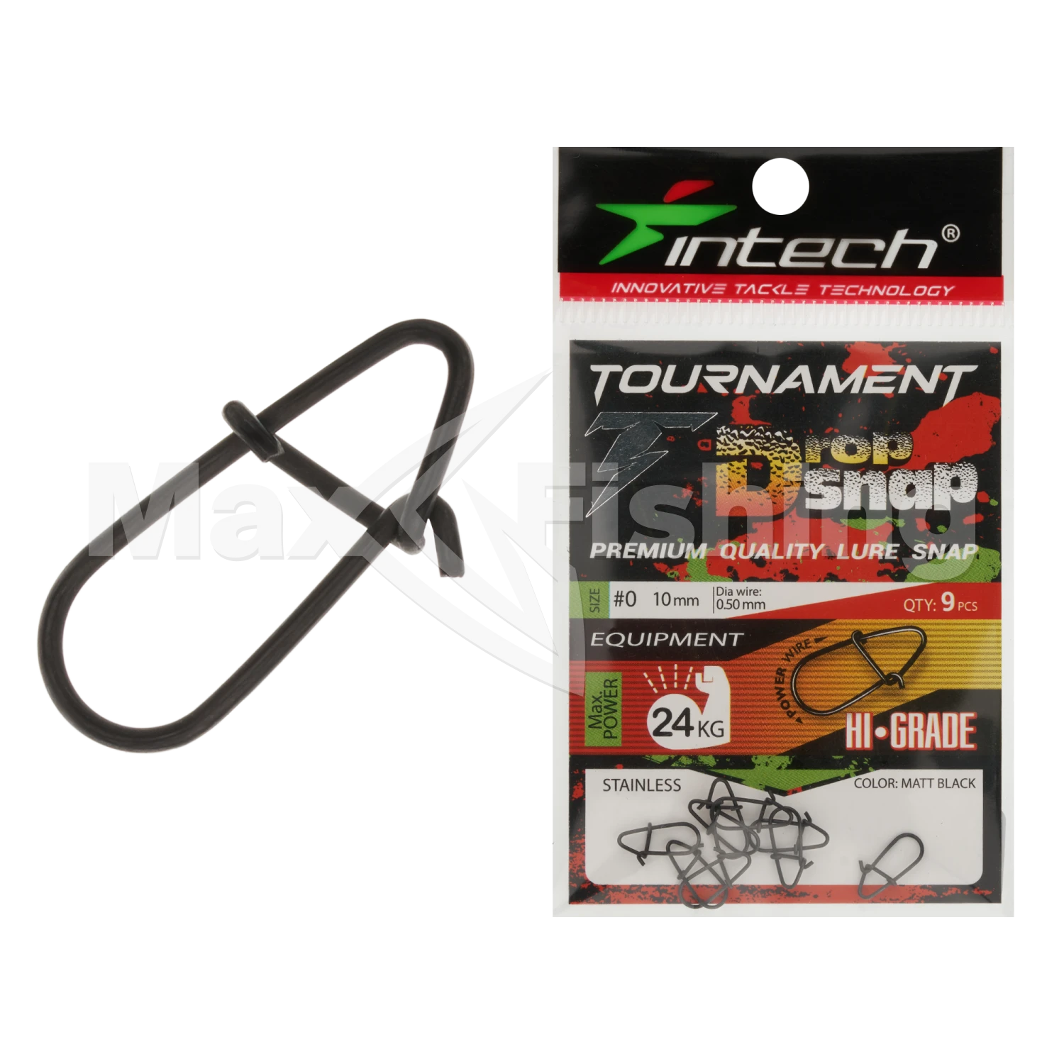 Застежка Intech Tournament Drop Snap #0 Matt black