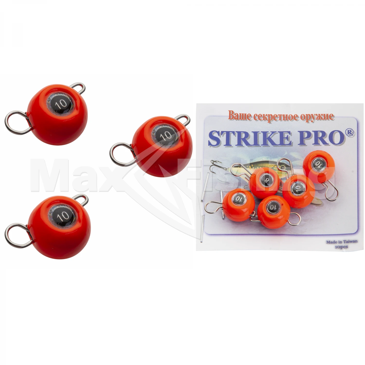 Груз разборная чебурашка Strike Pro Шар 3D Eye 2гр #красный