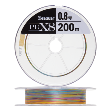 Шнур плетеный Seaguar PE X8 #0,8 0,148мм 200м (multicolor)