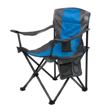 Кресло складное Premier Camp Master синий/серый