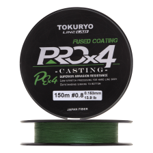Шнур плетеный Tokuryo Pro PE X4 #0,8 0,153мм 150м (dark green)