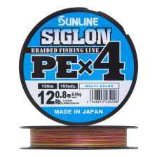 Шнур плетеный Sunline Siglon PE X4 #0,8 0,153мм 150м (multicolor)