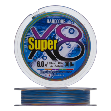 Шнур плетеный Duel Hardcore PE X8 Super #6 0,42мм 300м (5color)