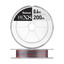 Шнур плетеный Seaguar PE X8 #0,4 0,104мм 200м (multicolor)