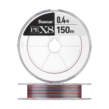 Шнур плетеный Seaguar PE X8 #0,4 0,104мм 150м (multicolor)