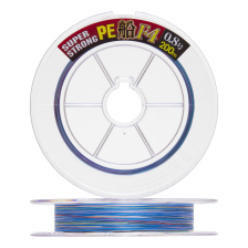Шнур плетеный Toray Super Strong PE Fune F4 #0,8 200м (multicolor)