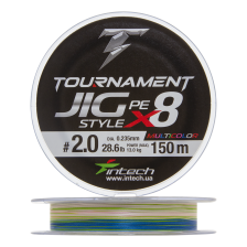 Шнур плетеный Intech Tournament Jig Style PE X8 #2,0 0,235мм 150м (multicolor)